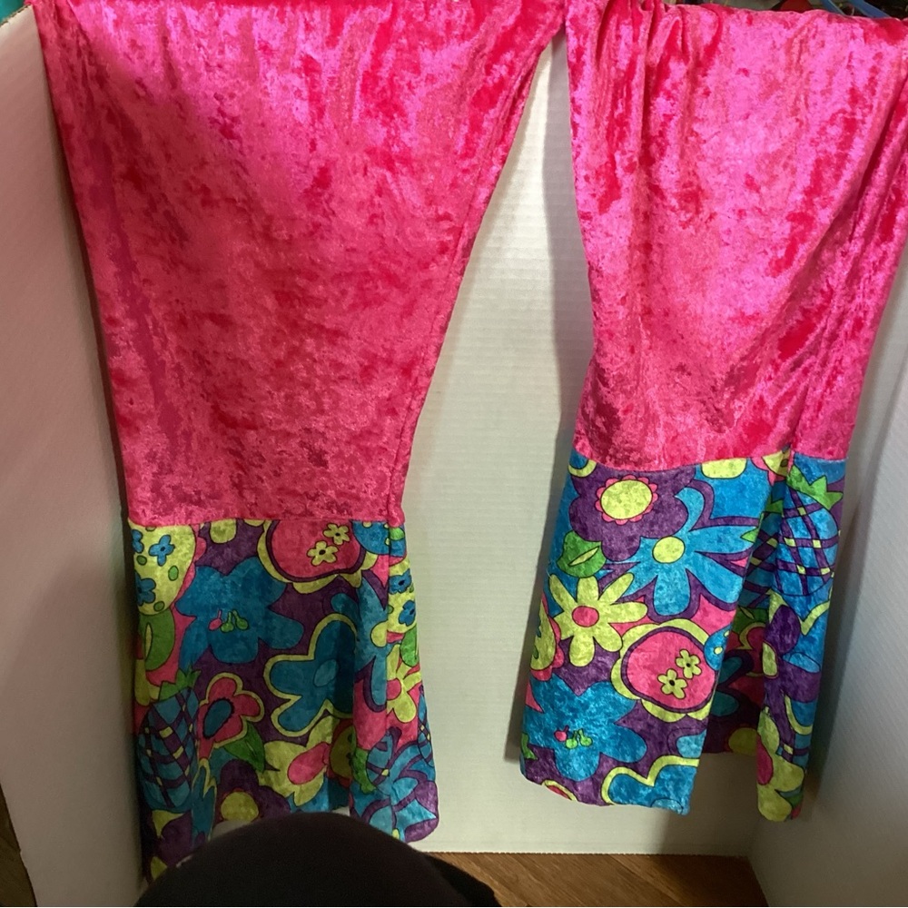 Pink pants and cover up top .vintage